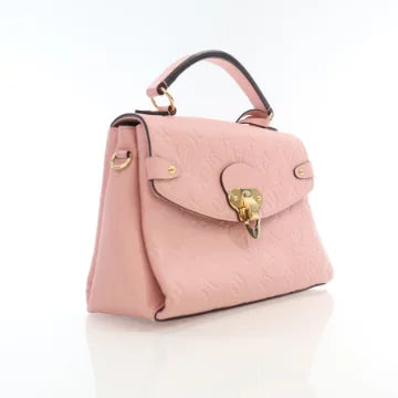Luxury Soluciens Pre-Owned Louis Vuitton Empreinte Georges BB in Pink Leather