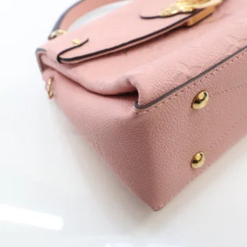 Luxury Soluciens Pre-Owned Louis Vuitton Empreinte Georges BB in Pink Leather