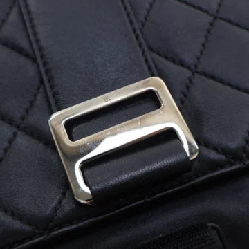 Luxury Soluciens Pre-Owned Chanel Grip Clutch in Black Calfskin