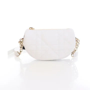 Luxury Soluciens Pre-Owned DIOR Lambskin Leather Cannage Vibe Hobo Bag