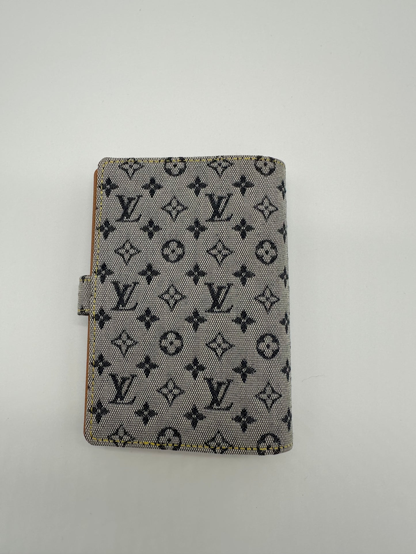 Luxury Soluciens Pre-owned Louis Vuitton monogram mini blue agenda/notebook the mini lin