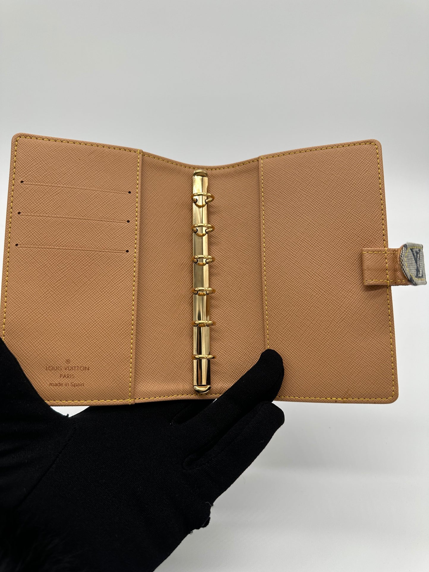 Luxury Soluciens Pre-owned Louis Vuitton monogram mini blue agenda/notebook the mini lin