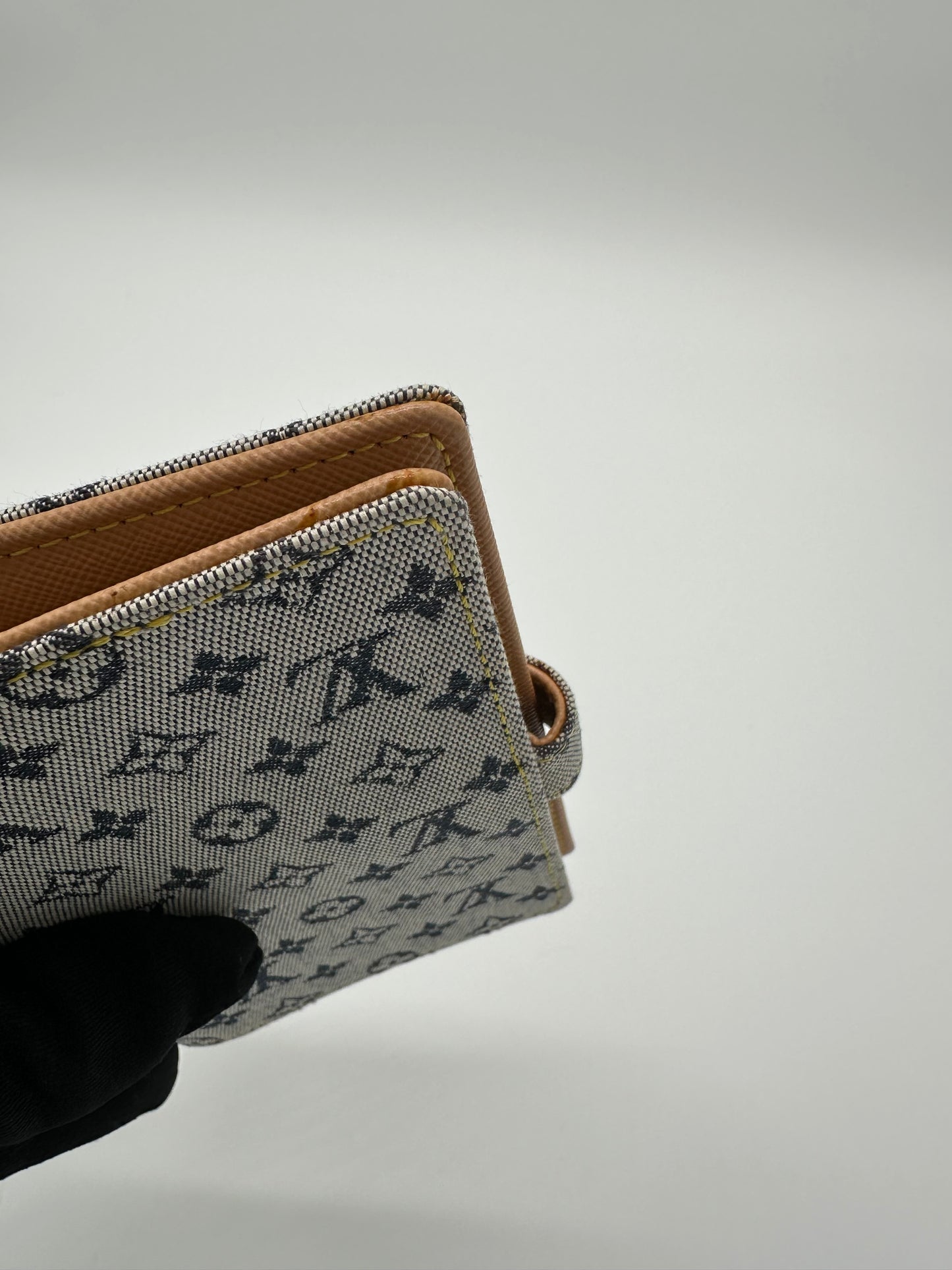 Luxury Soluciens Pre-owned Louis Vuitton monogram mini blue agenda/notebook the mini lin