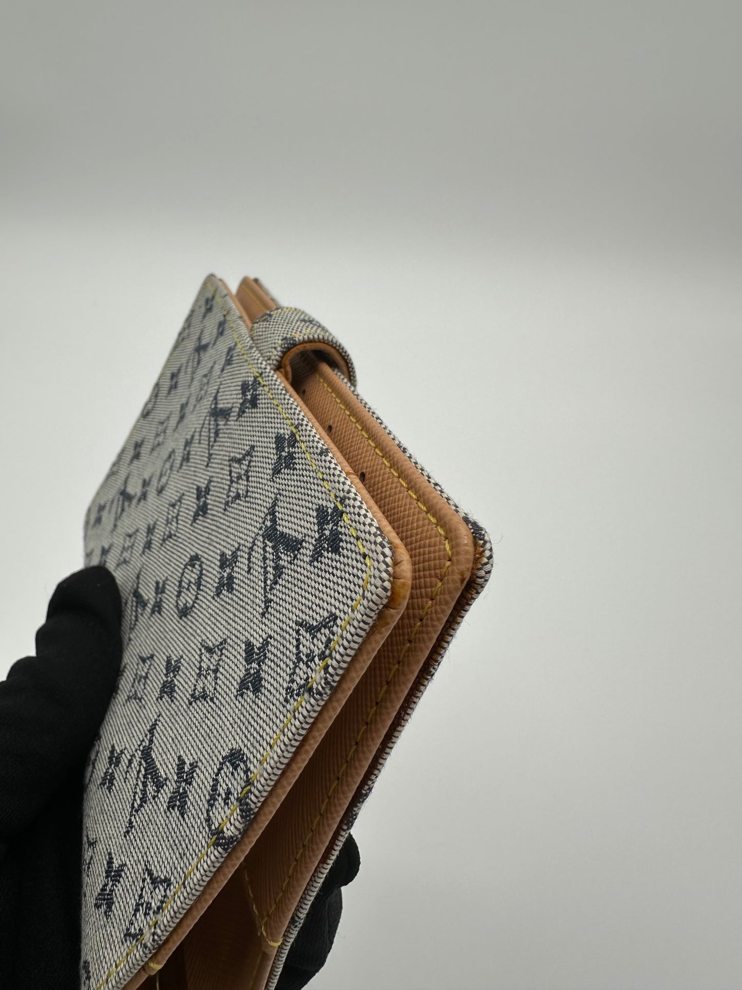 Luxury Soluciens Pre-owned Louis Vuitton monogram mini blue agenda/notebook the mini lin