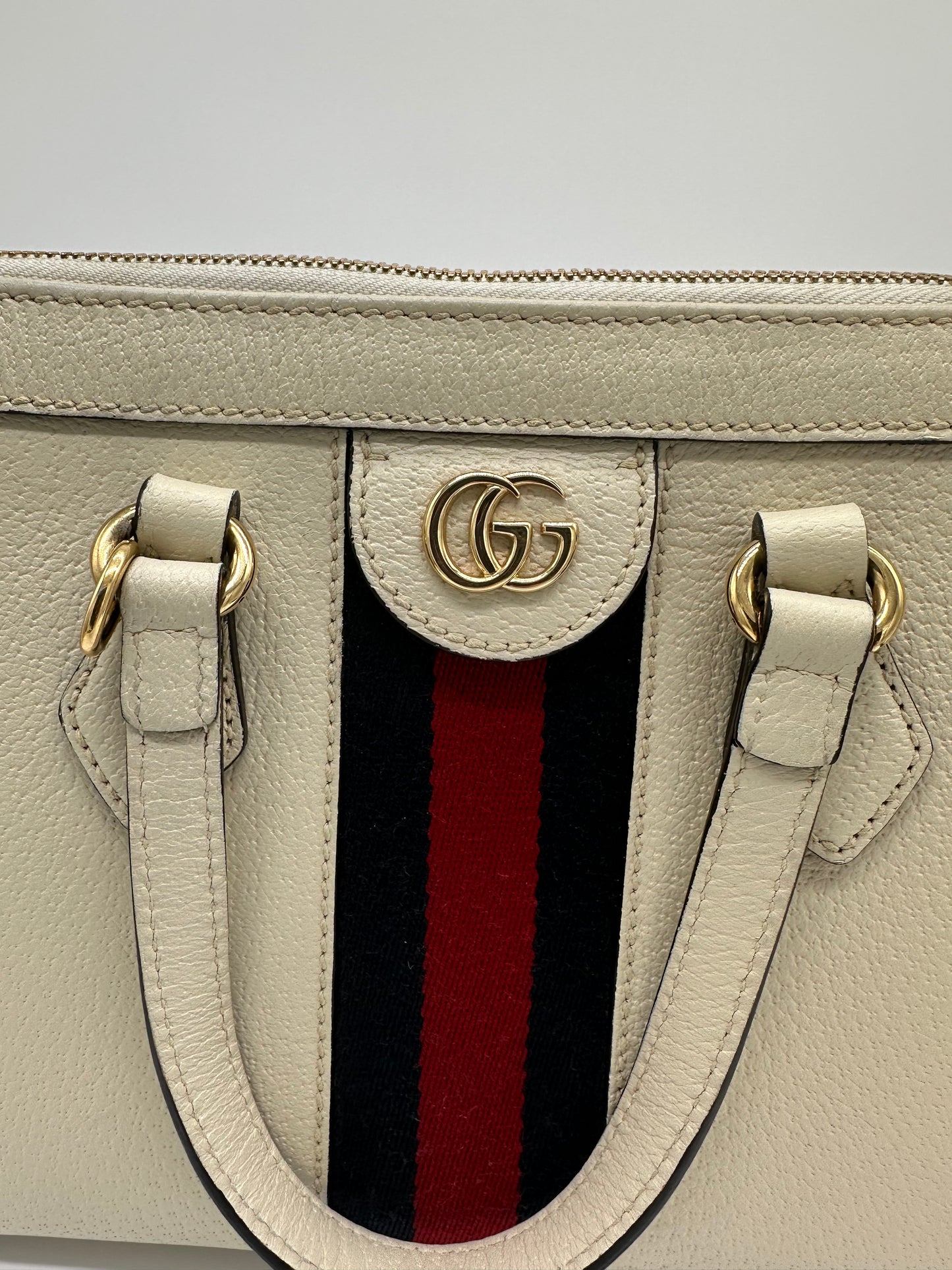 Luxury Soluciens Pre-owned Gucci Ophedia leather small tote