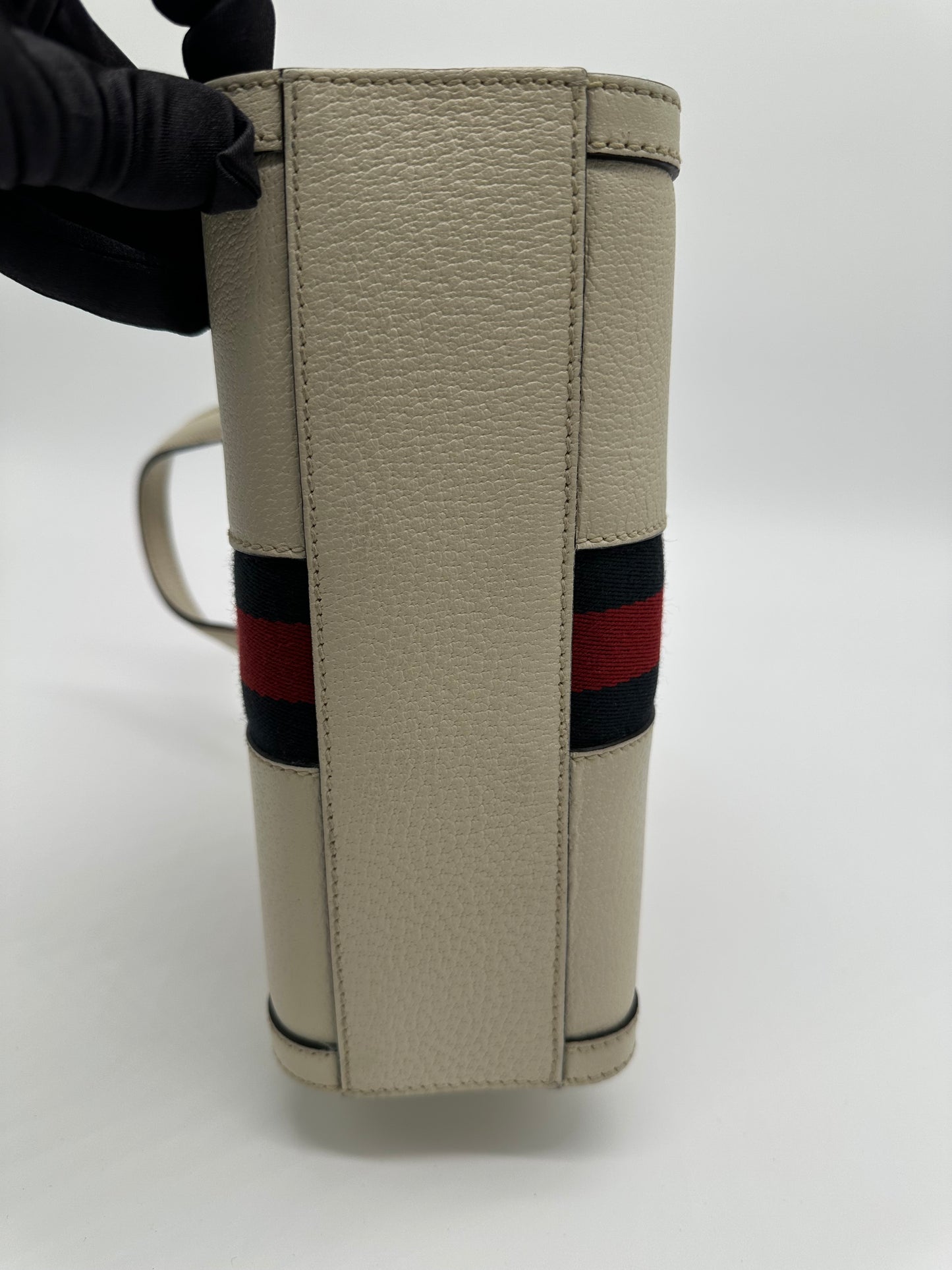 Luxury Soluciens Pre-owned Gucci Ophedia leather small tote