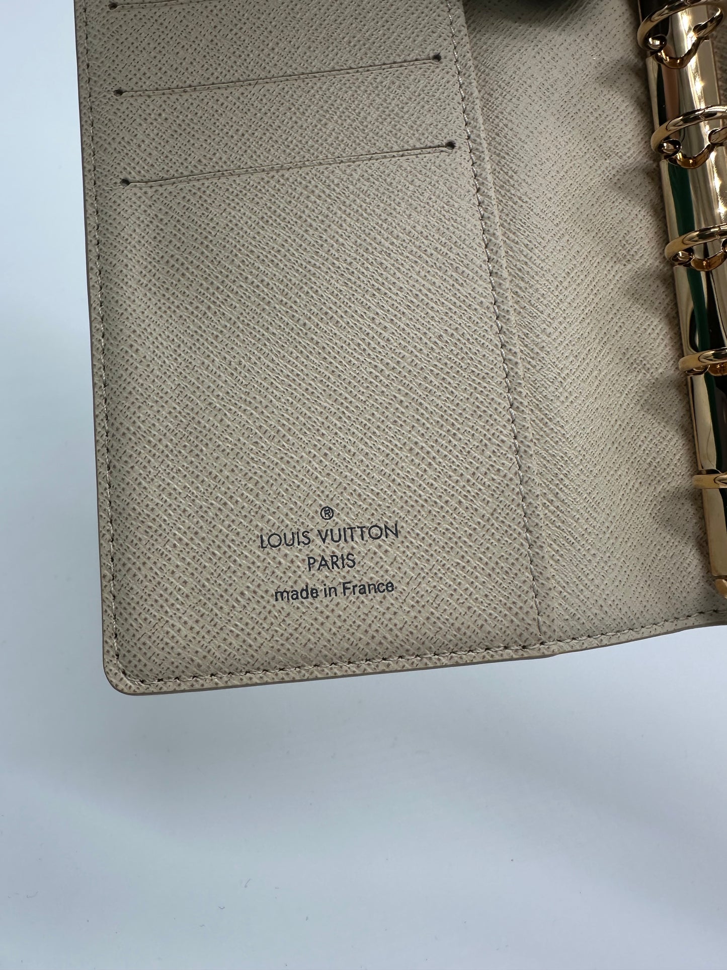 Luxury Soluciens Pre-owned Louis Vuitton Damier Azure Agenda in the PM size