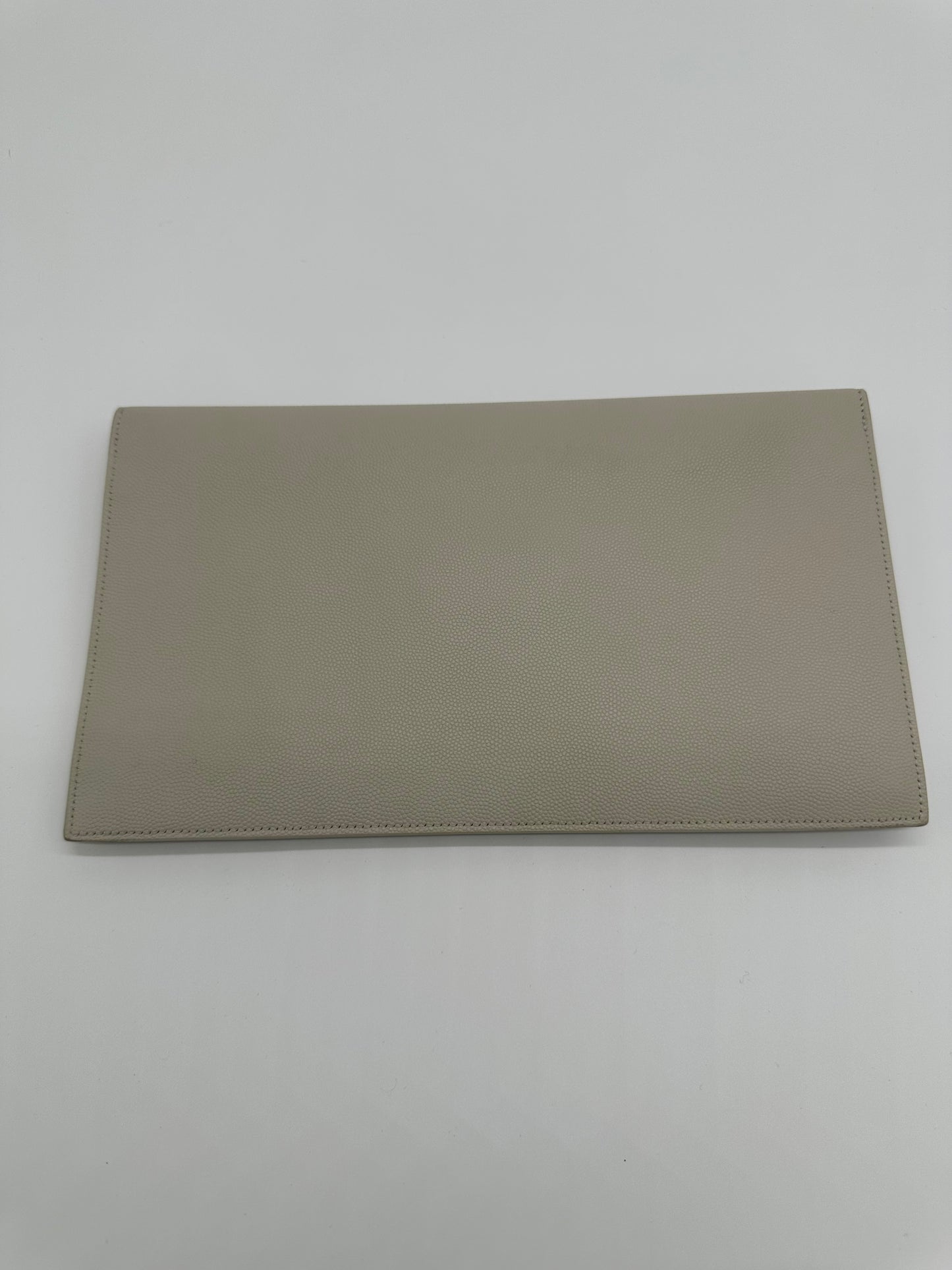 Luxury Soluciens Pre-owned YSL cream envelope clutch