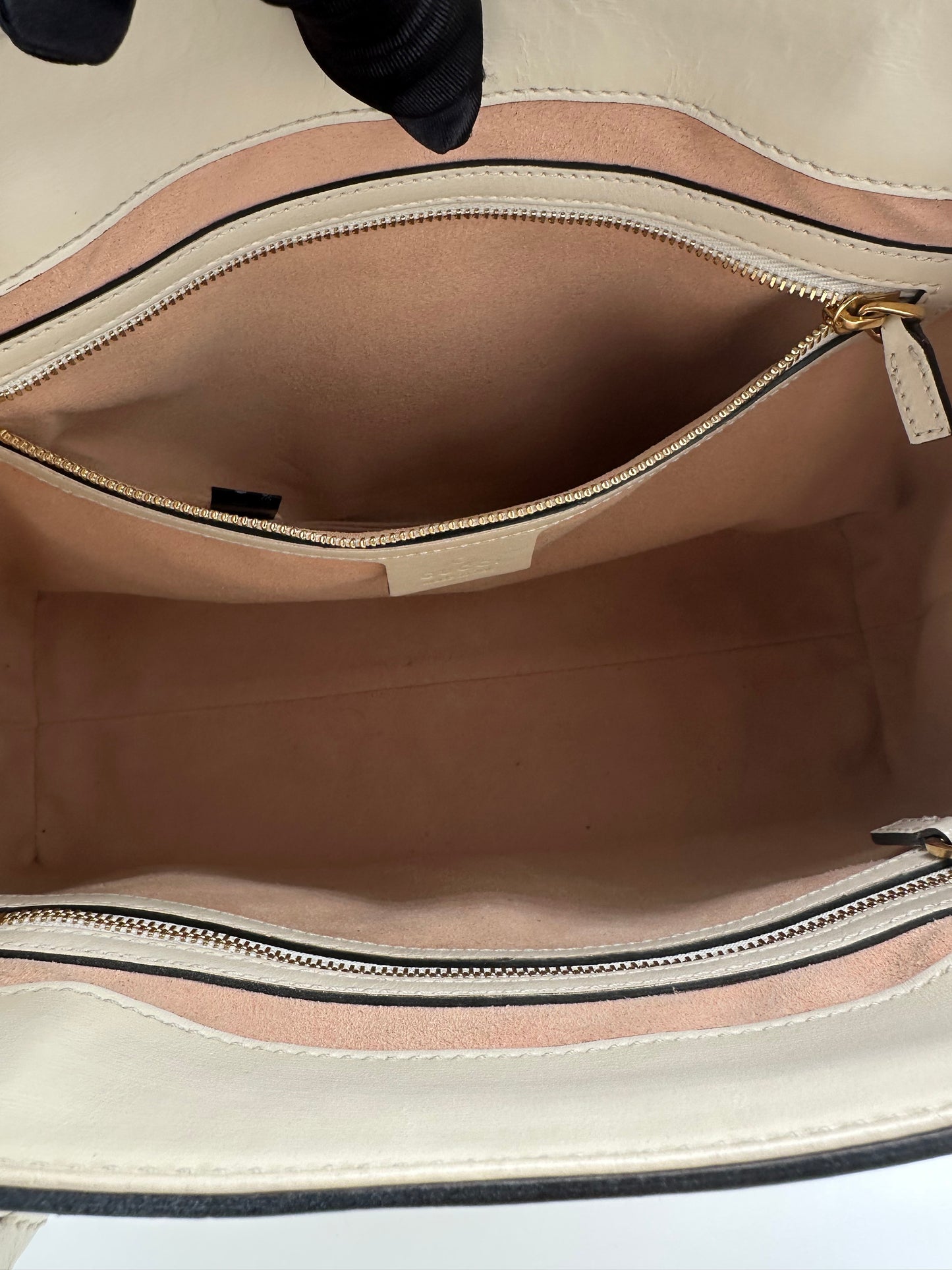Luxury Soluciens Pre-Owned Gucci Medium tote in Off White Leather