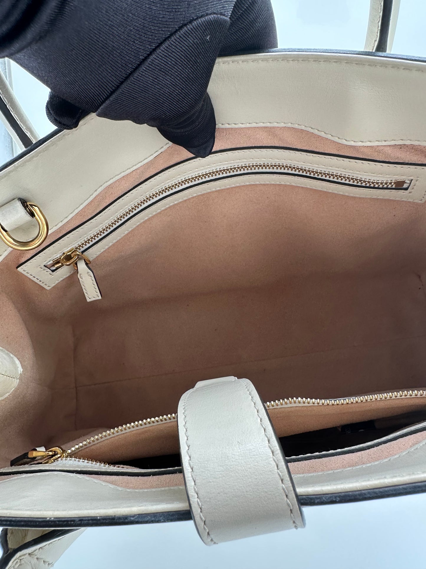 Luxury Soluciens Pre-Owned Gucci Medium tote in Off White Leather