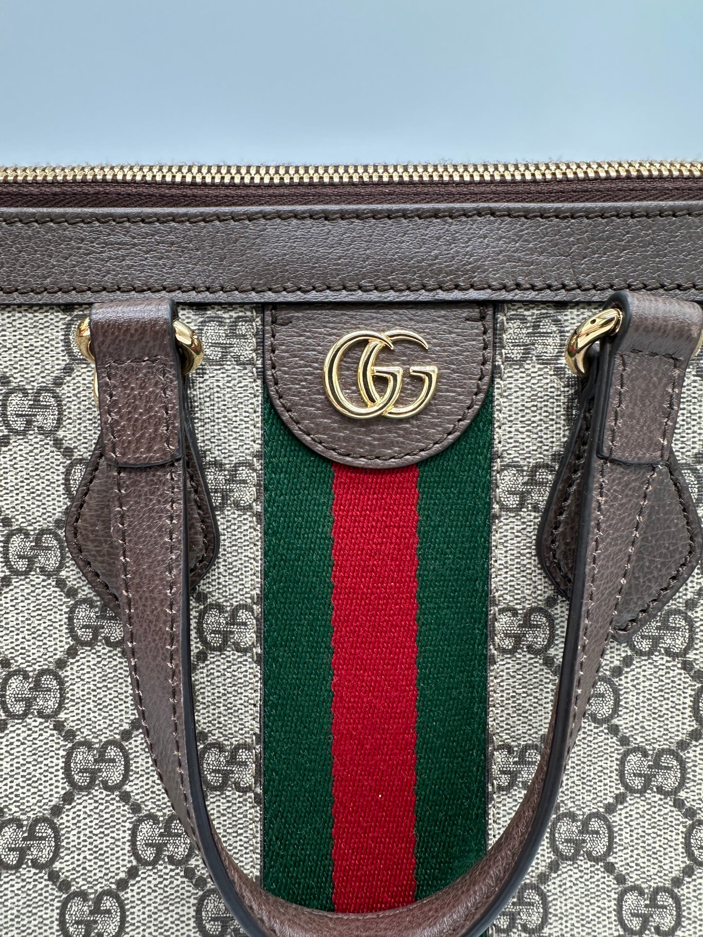 Luxury Soluciens Pre-Owned Gucci Medium GG Supreme Ophidia Tote
