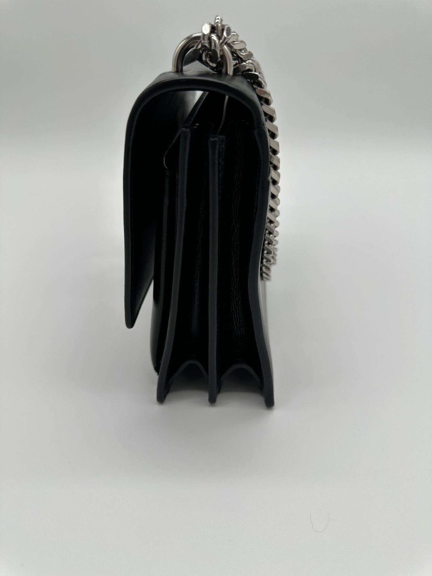 Luxury Soluciens Pre-Owned YSL Sunset Bag in Black Leather