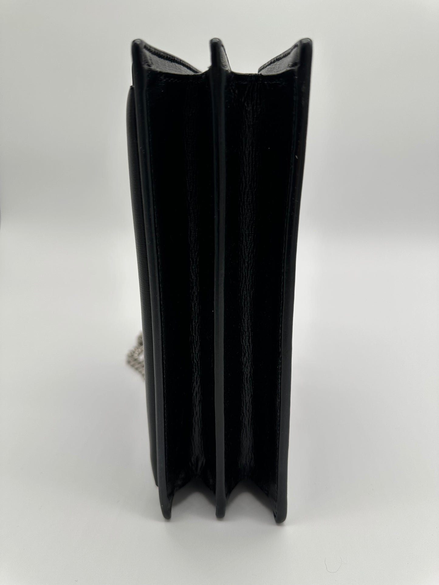Luxury Soluciens Pre-Owned YSL Sunset Bag in Black Leather