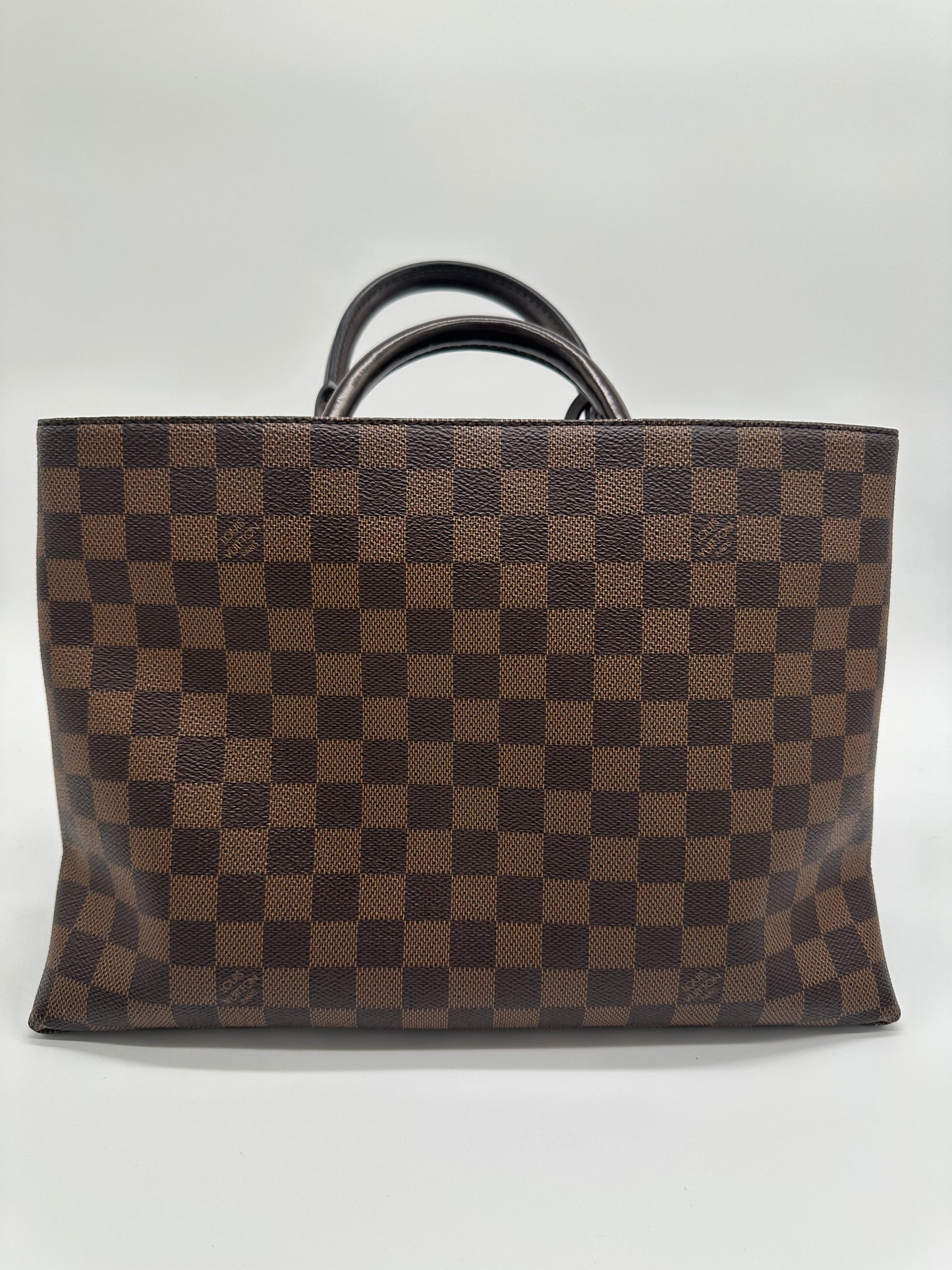 Luxury Soluciens Pre-Owned Damier Ebene Zipper tote with Lock and Key