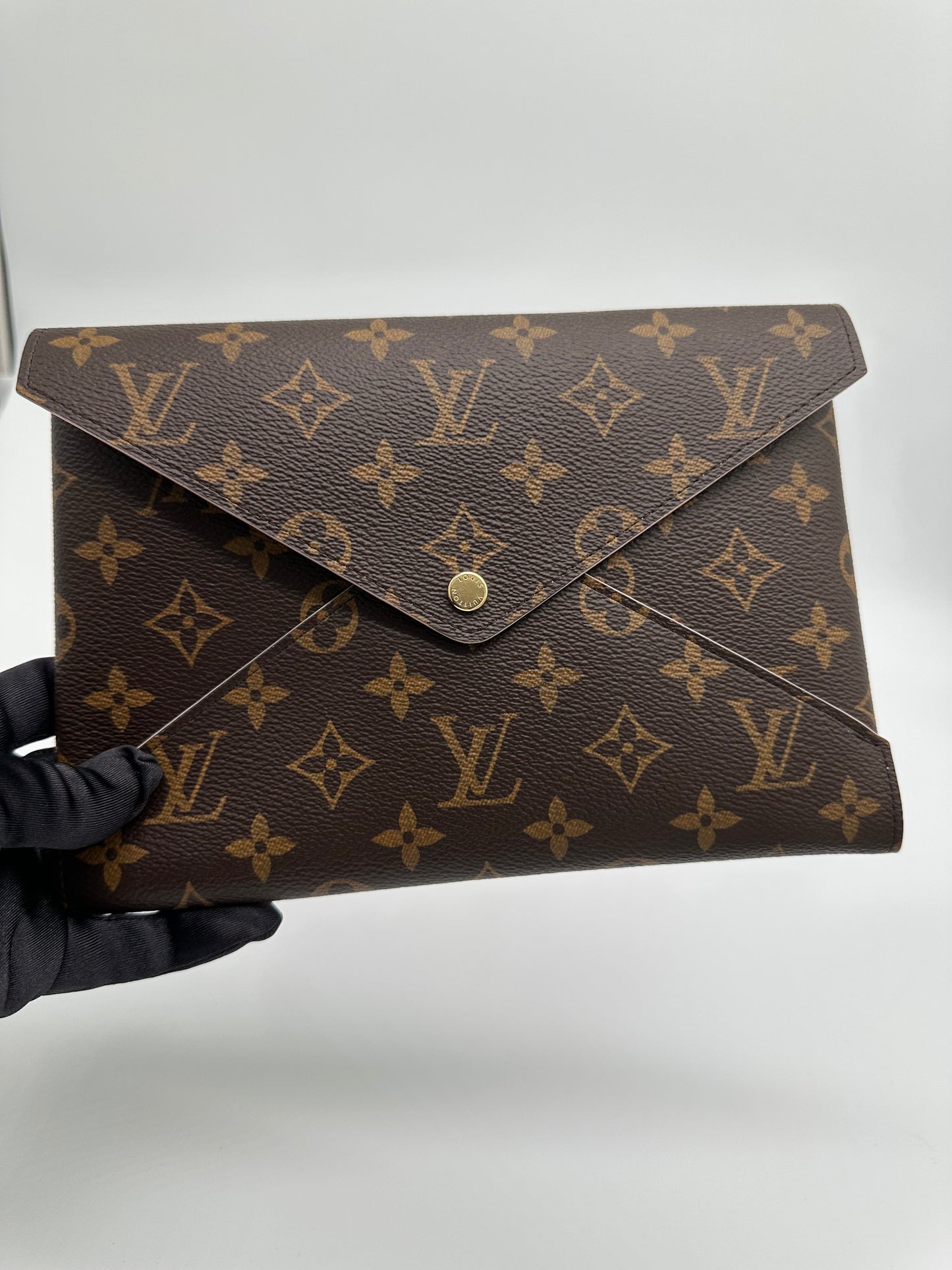 Luxury Soluciens Pre-Owned Louis Vuitton Monogram Canvas Envelope Pouch Set