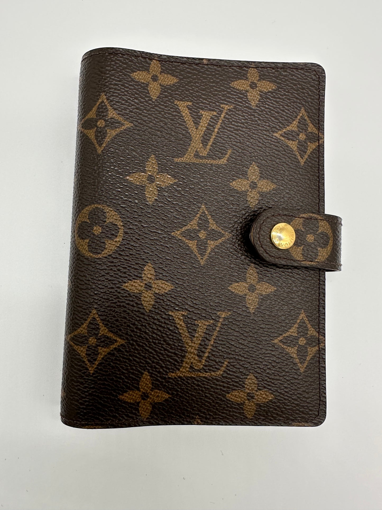 Luxury Soluciens Pre-Owned Monogram Coated Canvas Small Agenda