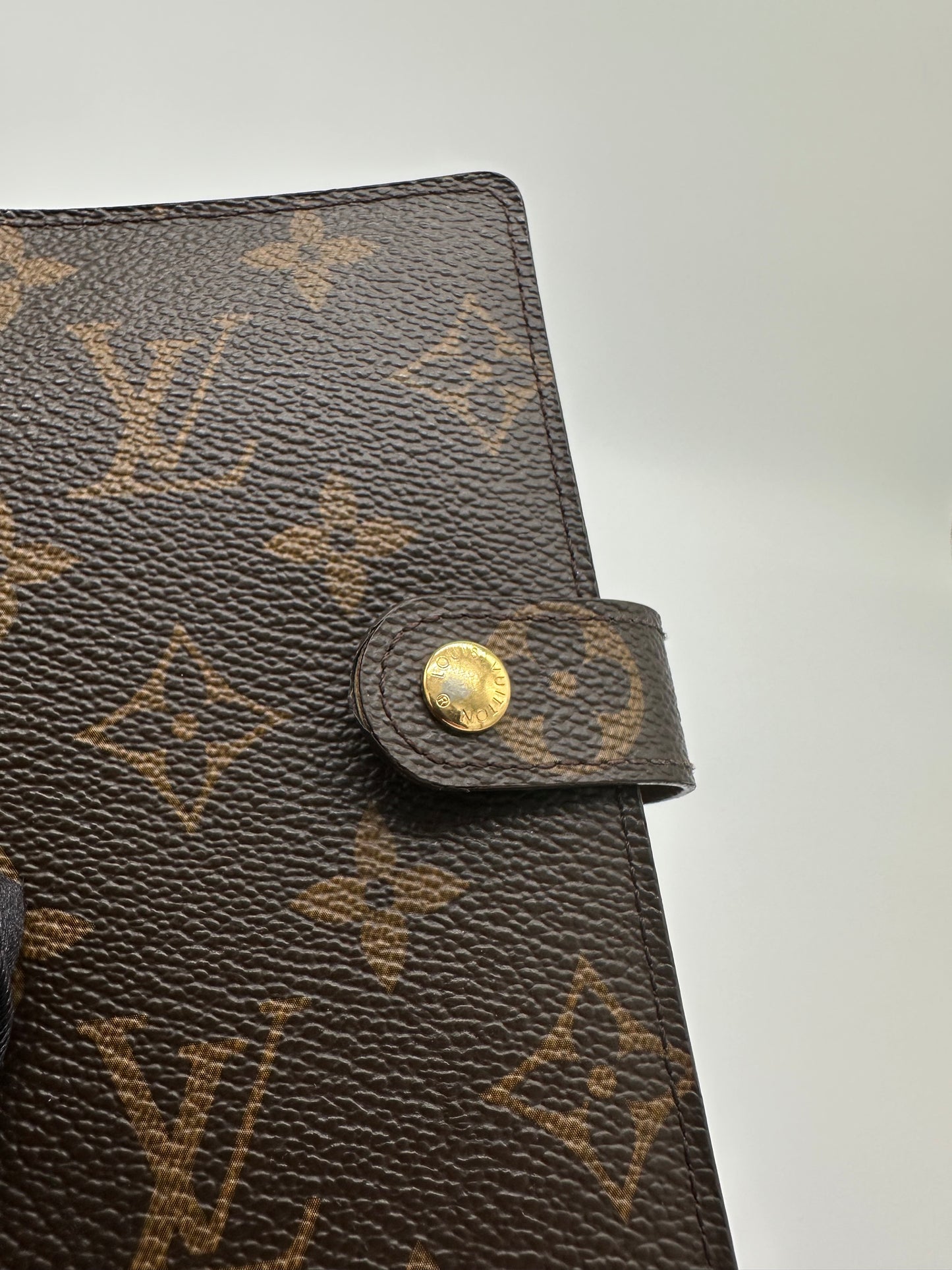 Luxury Soluciens Pre-Owned Monogram Coated Canvas Small Agenda