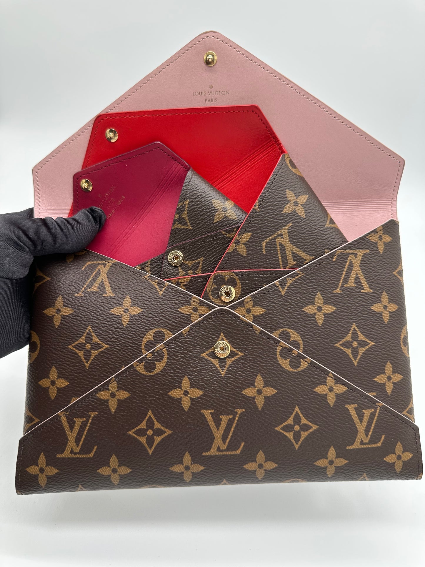 Luxury Soluciens Pre-owned Louis Vuitton monogram Kirigami pochette
