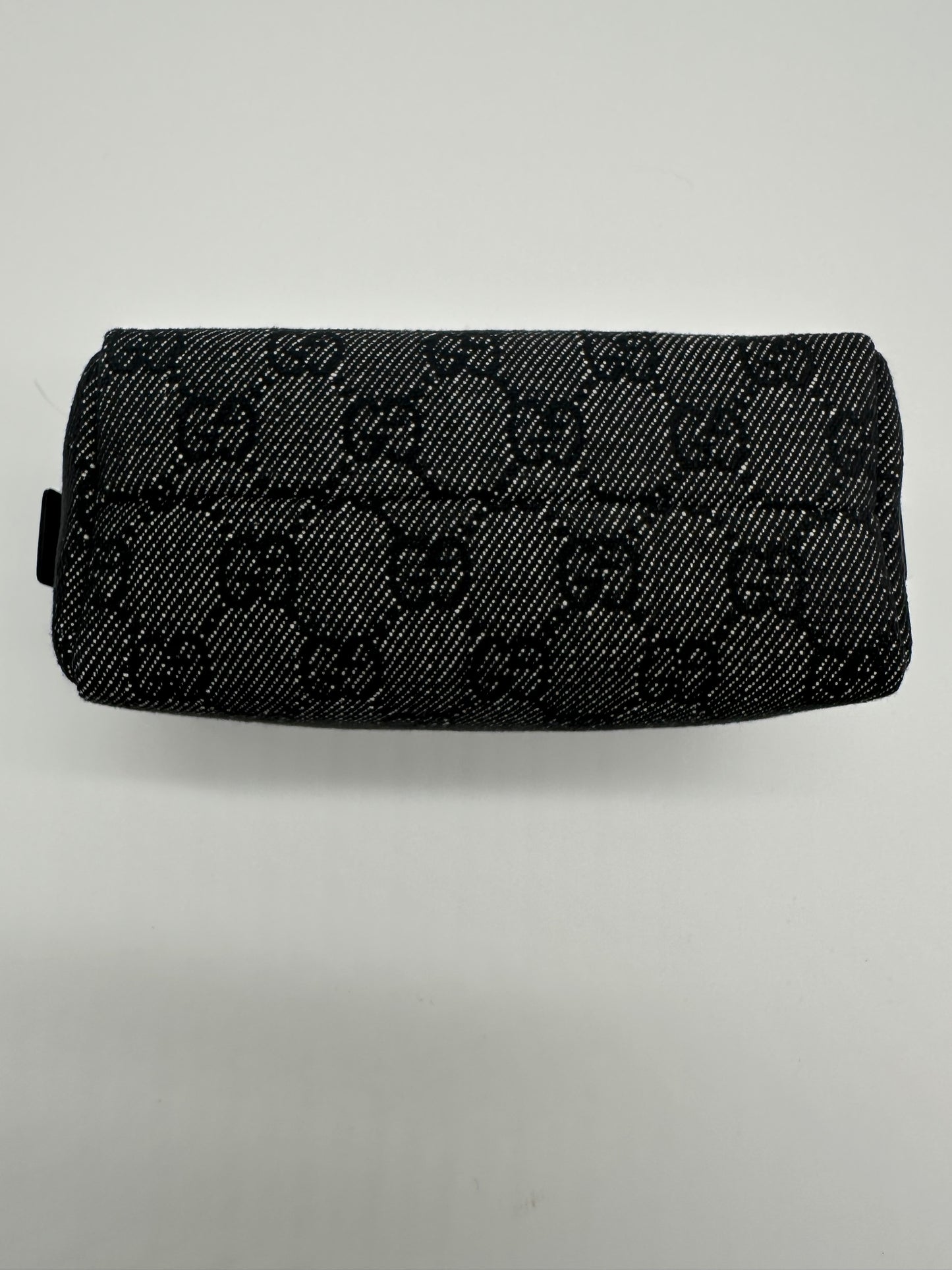 Luxury Soluciens Pre-owned Gucci Black Canvas and Leather Cosmetics Case