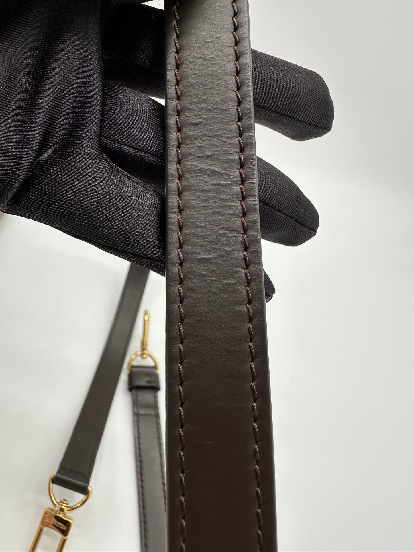 Luxury Soluciens Pre-Owned Louis Vuitton Damier Ebene Speedy Bandolier 25
