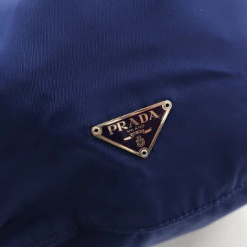 Luxury Soluciens Pre-Owned Prada Nylon Bucket Bag in Blue