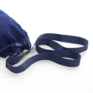 Luxury Soluciens Pre-Owned Prada Nylon Bucket Bag in Blue
