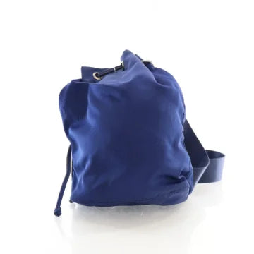 Luxury Soluciens Pre-Owned Prada Nylon Bucket Bag in Blue