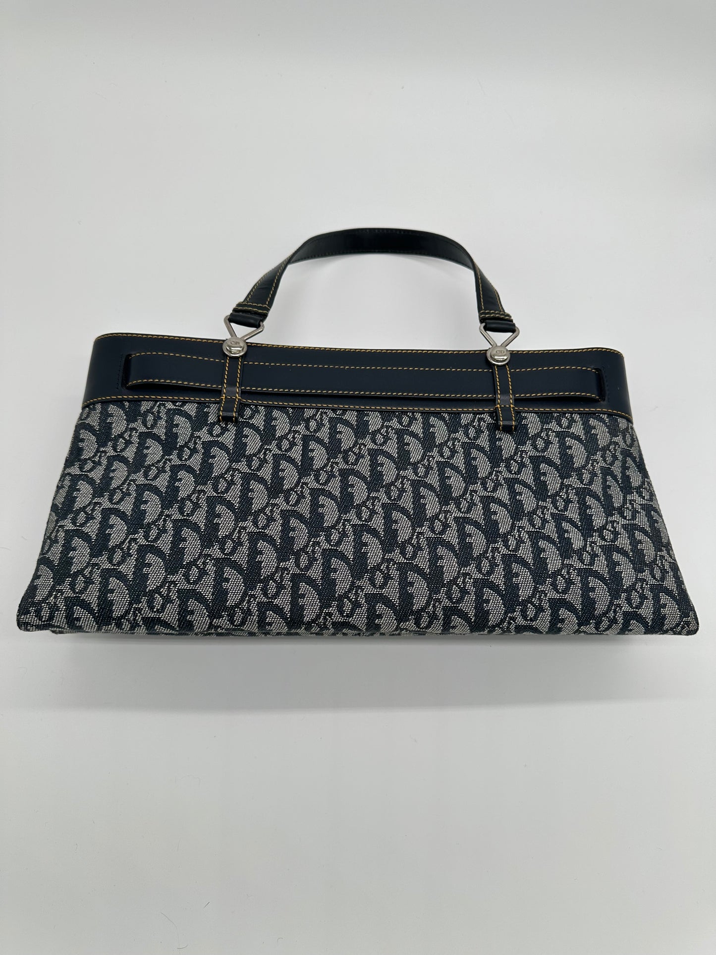 Luxury Soluciens Pre-owned Dior Vintage Navy Monogram east/west tote