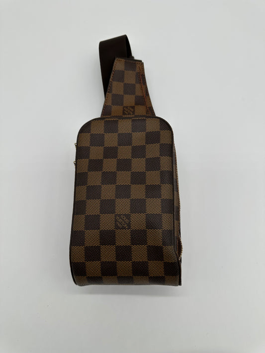 Luxury Soluciens Pre-owned Louis Vuitton Damier Ebene Geronimos bum bag
