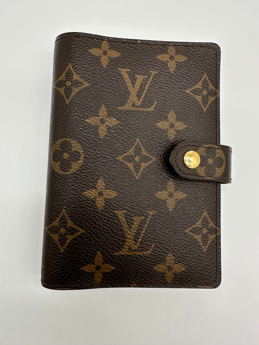 Luxury Soluciens Pre-Owned Monogram Coated Canvas Small Agenda