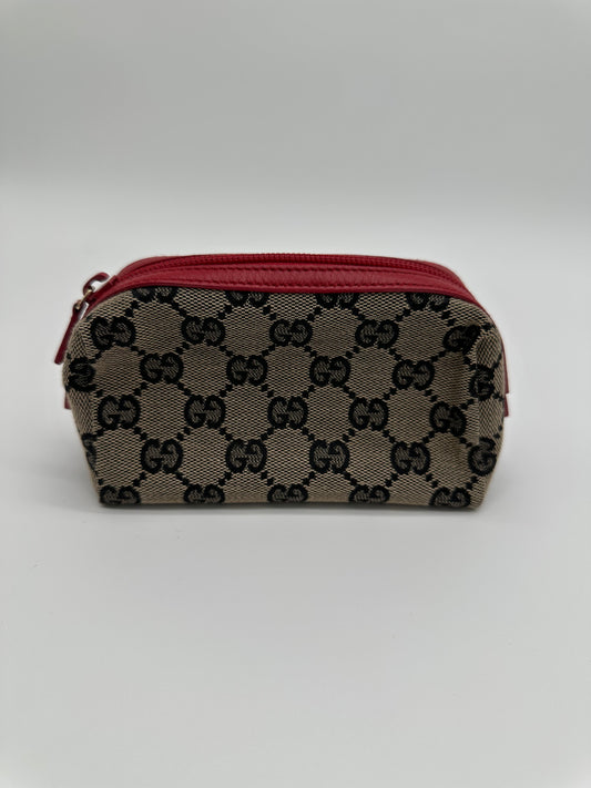 Luxury Soluciens Pre-Owned Gucci Monogram Cosmetics Pouch