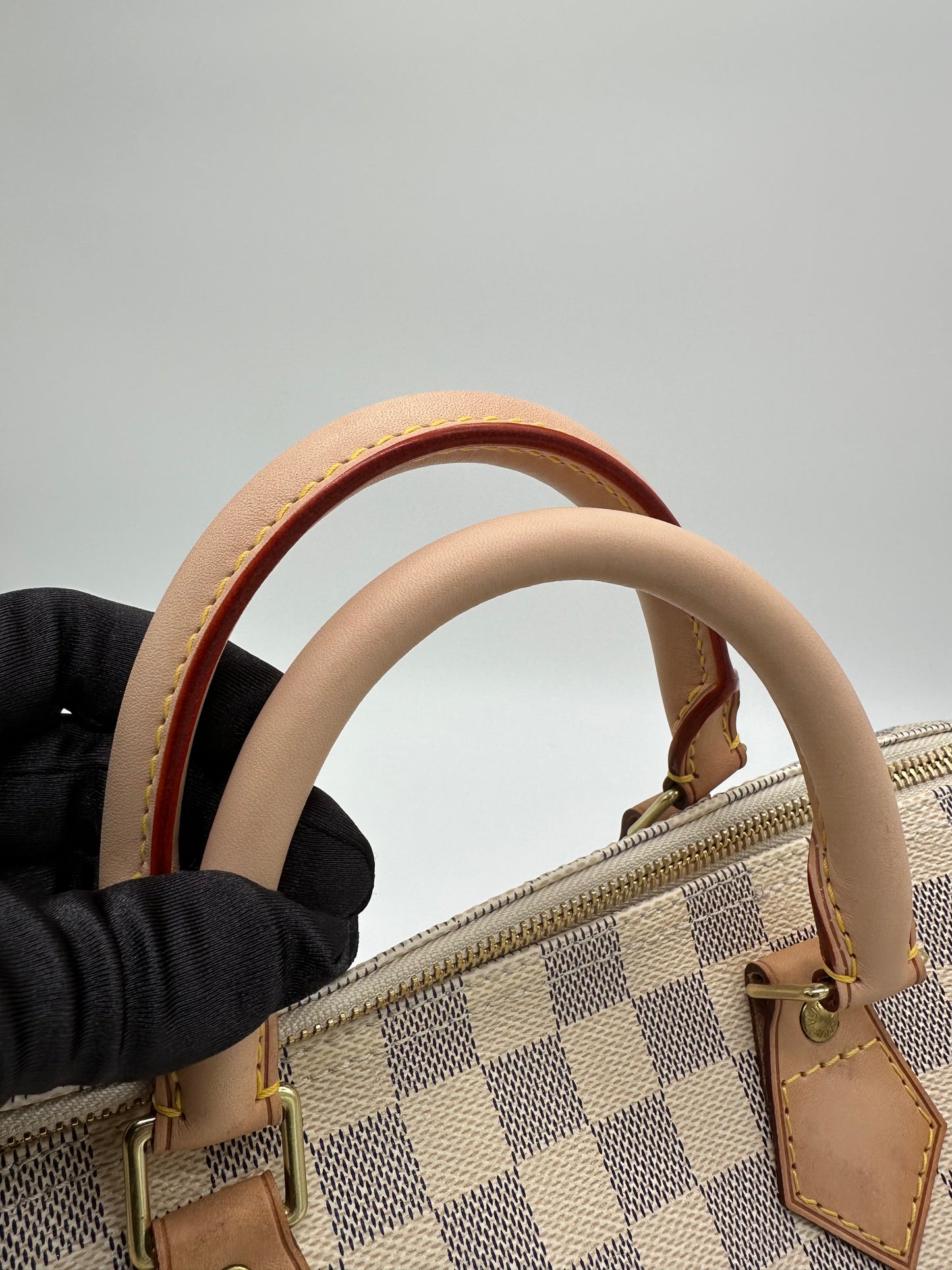 Luxury Soluciens Pre-Owned Louis Vuitton Speedy 30 in Damier Azur